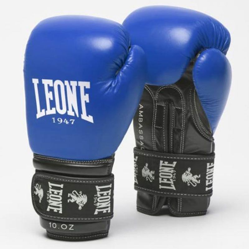 Short de boxe Leone Ambassador bleu > Livraison Gratuite