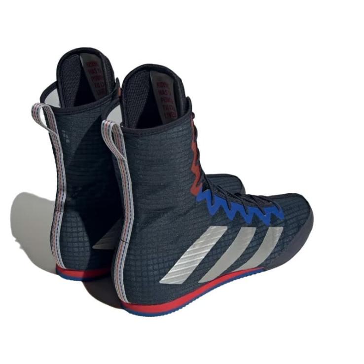 Chaussures de boxe Adidas Box Hog 4 bleu/argent