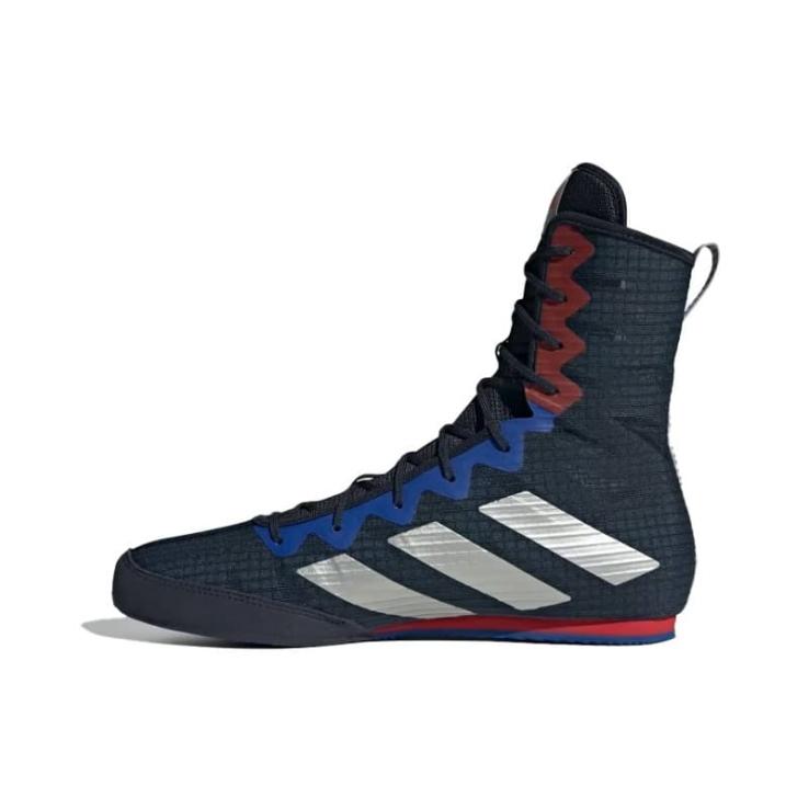 Chaussures de boxe Adidas Box Hog 4 bleu/argent