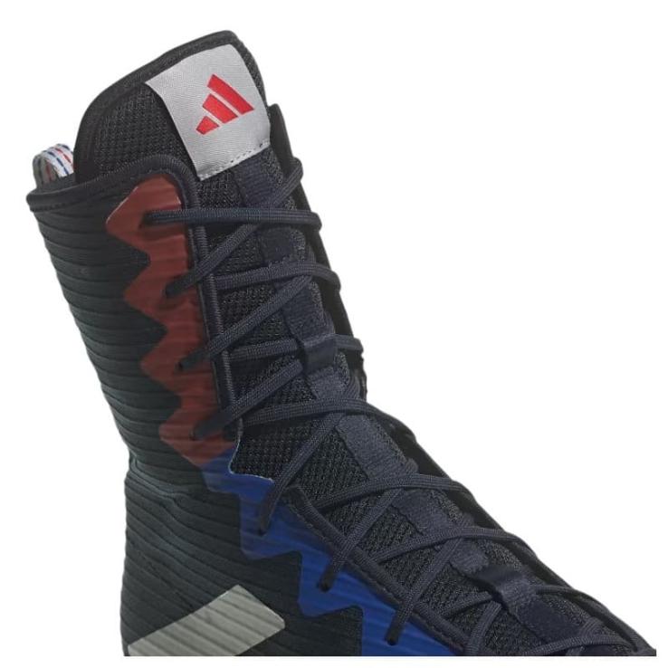 Chaussures de boxe Adidas Box Hog 4 bleu/argent