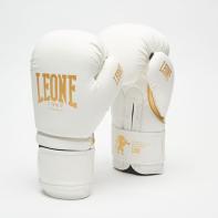 Gants de boxe Leone Blanc&Or
