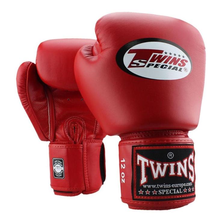 Gants de boxe en cuir Twins BGVL 3 - Rouge