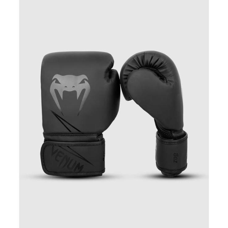 Gants de boxe Venum Classic pour enfants 8oz - Noir mat