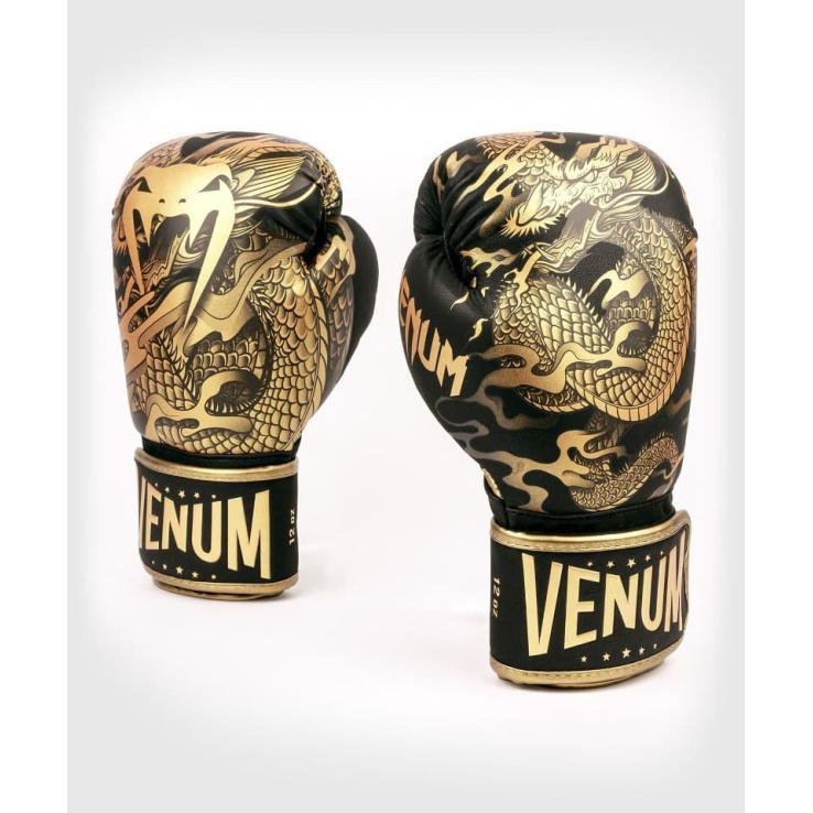 Gants de boxe Venum Dragon's Flight noir / or