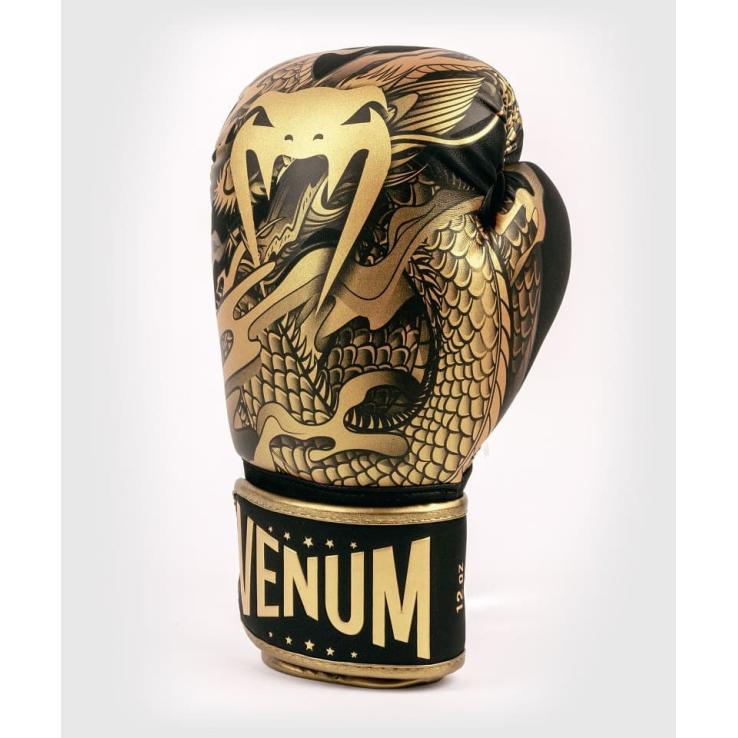 Gants de boxe Venum Dragon's Flight noir / or