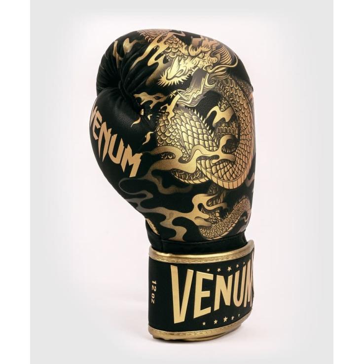 Gants de boxe Venum Dragon's Flight noir / or