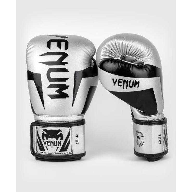 Gants de boxe Venum Elite argent / noir > Livraison Gratuite