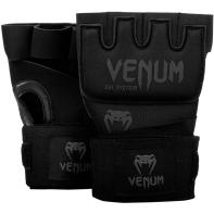 Gant de boxe-bandage Venum Gel Kontact noir mat (La paire)