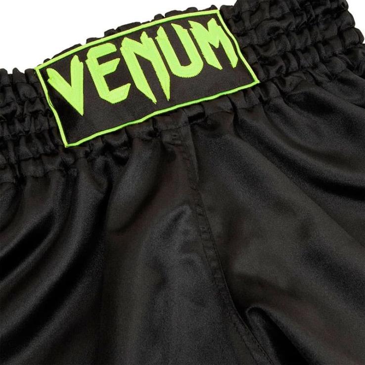 Pantalon Venum Classic Muay Thai noir / jaune néo