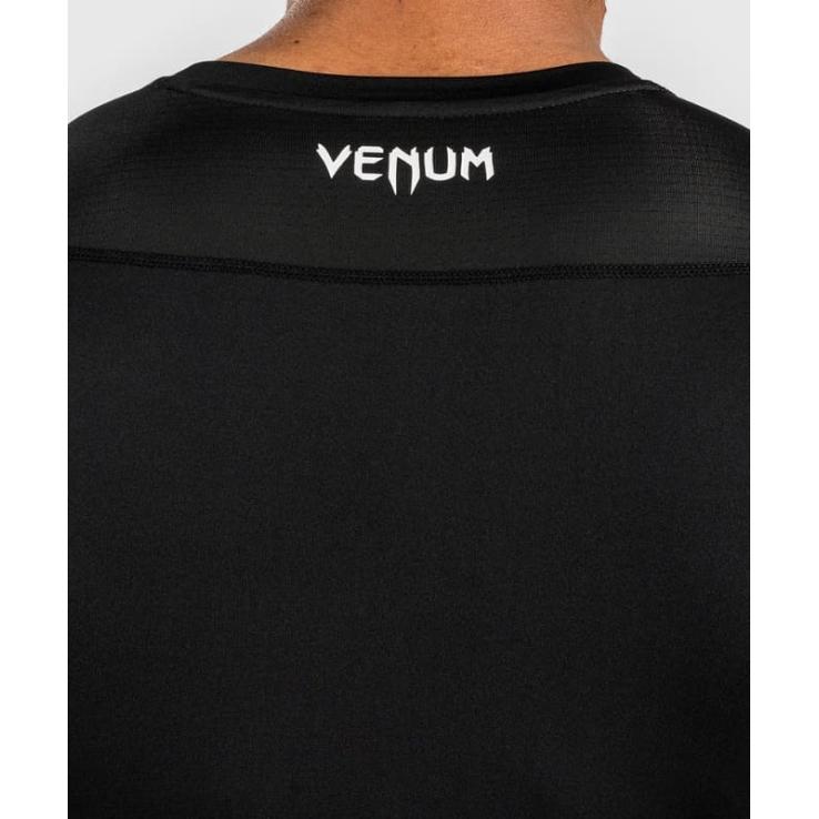 Rashguard Venum Attack à manches courtes - gris noir