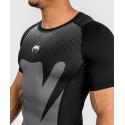 Rashguard Venum Attack à manches courtes - gris noir