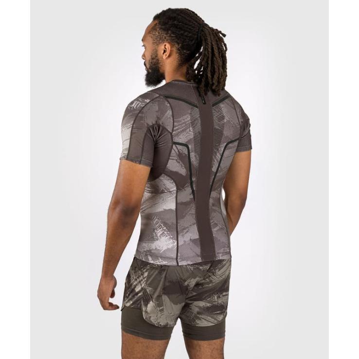 Rashguard Venum Electron 3.0 à manches courtes - gris