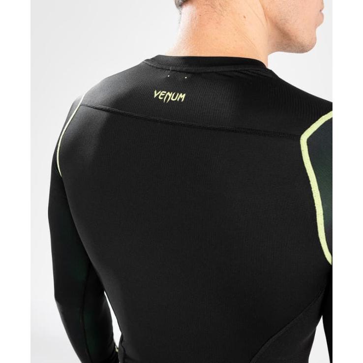 Rashguard Venum Fusion 2.0 manches longues noir / jaune