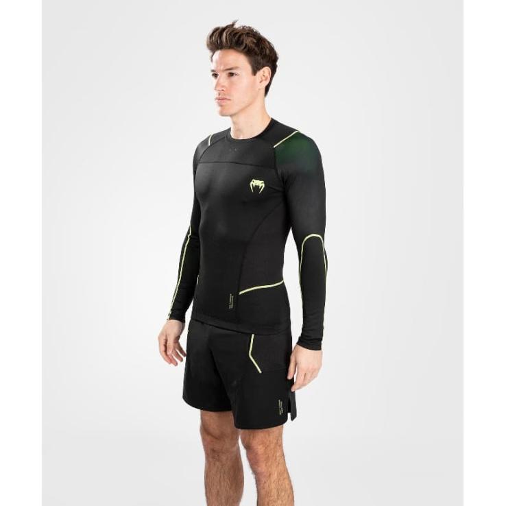 Rashguard Venum Fusion 2.0 manches longues noir / jaune