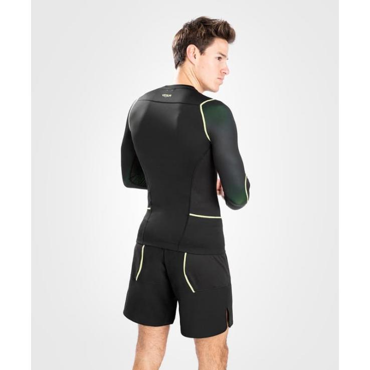 Rashguard Venum Fusion 2.0 manches longues noir / jaune