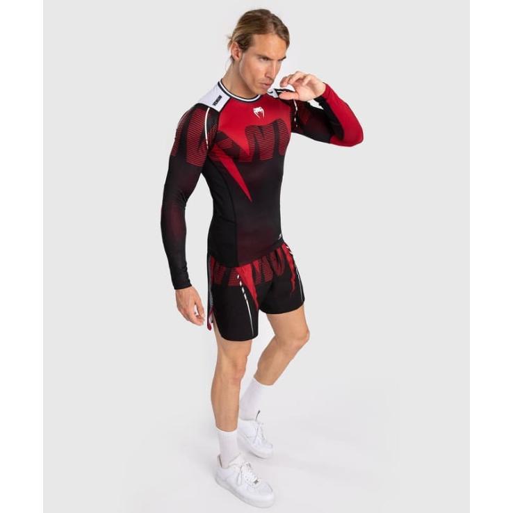 Rashguard Venum Adrenaline manches longues - noir rouge