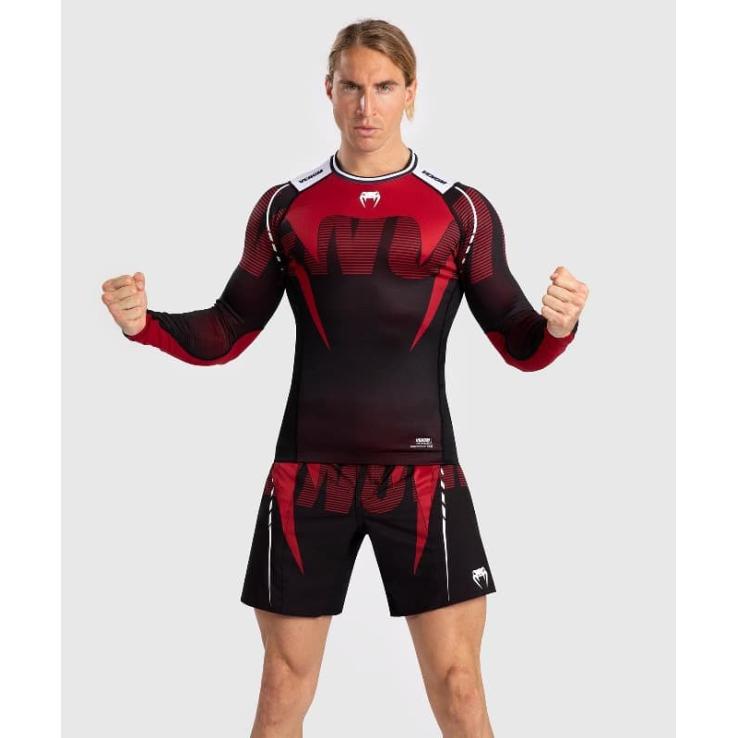 Rashguard Venum Adrenaline manches longues - noir rouge