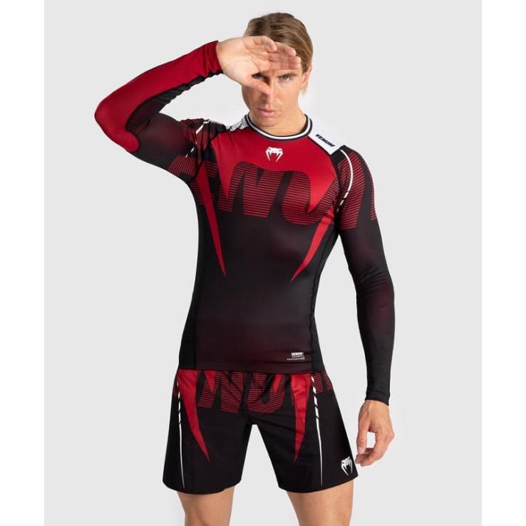 Rashguard Venum Adrenaline manches longues - noir rouge