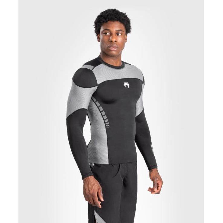 Rashguard Venum Tempest manches longues - gris noir