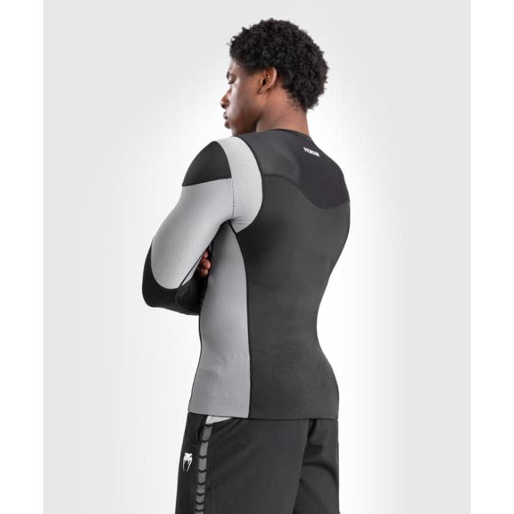 Rashguard Venum Tempest manches longues - gris noir