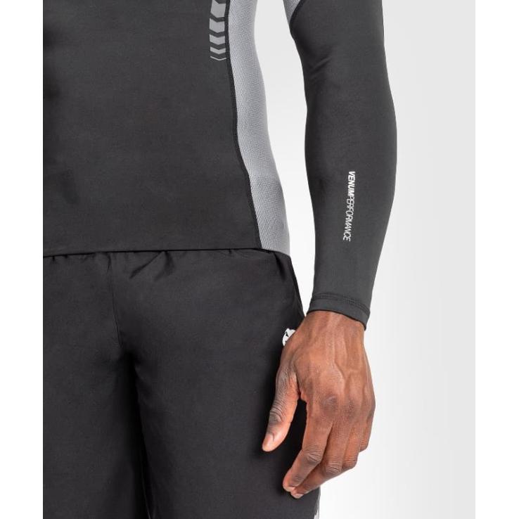 Rashguard Venum Tempest manches longues - gris noir