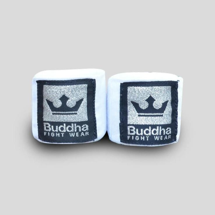 Bandages de boxe Bouddha blanc