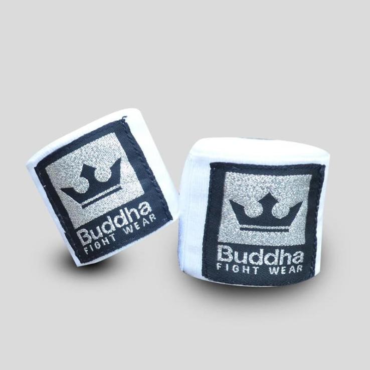 Bandages de boxe Bouddha blanc